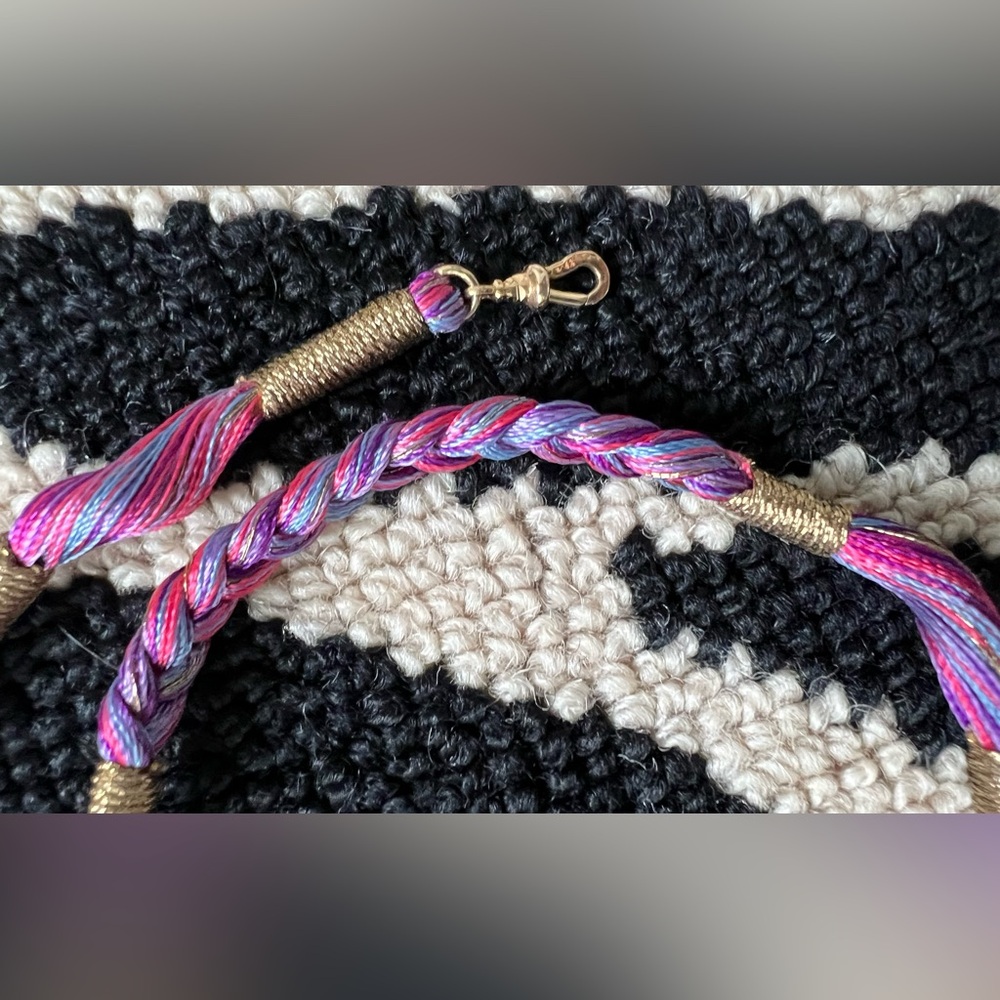 Marie Lichtenberg Purple Rathi cord 37 cm - Picture 4 of 7